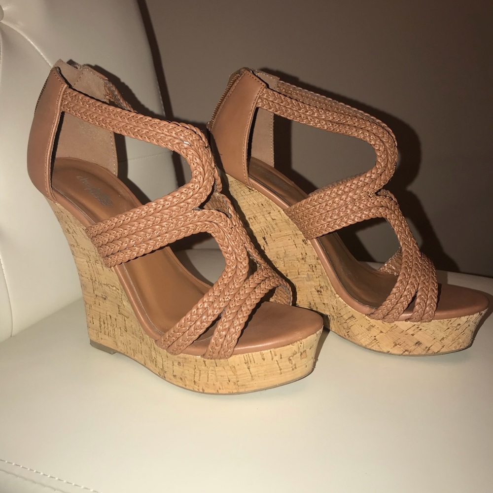 Tan Wedge- Size 7
